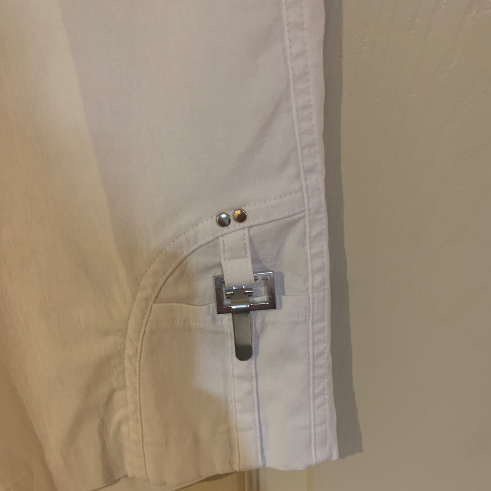 Jamie Sadock White Golf 22 inch Capri Shorts sz 6 - Picture 3 of 7